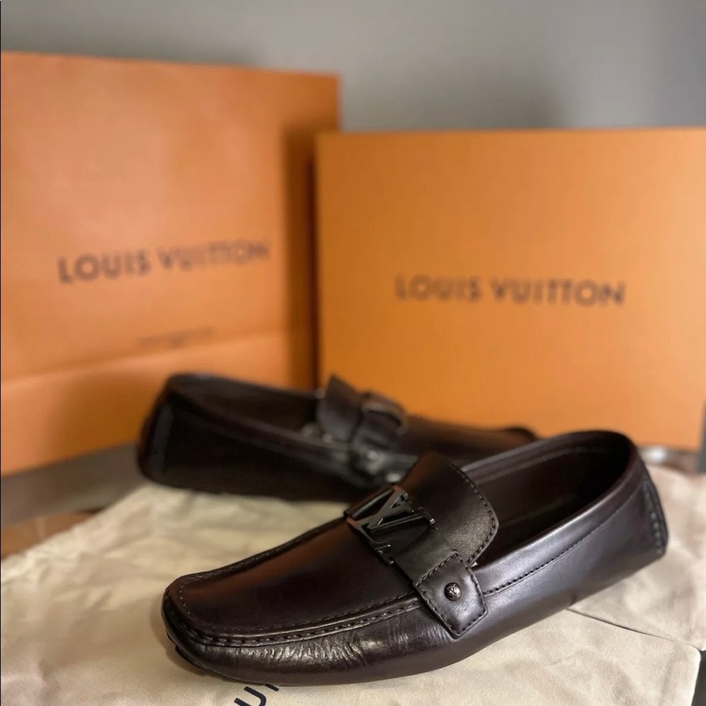 Size 7 monte carlo louis vuitton loafer
